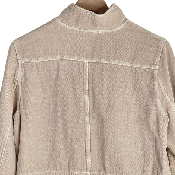 James Perse Utility Jacket Womens Size 3 Large Cotton Safari Military Chore Coat - Picture 9 of 14